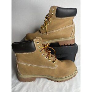 Rugged Outback Tan Waterproof Skid Resistant Mid-Calf Men's Work Boots Size: 7